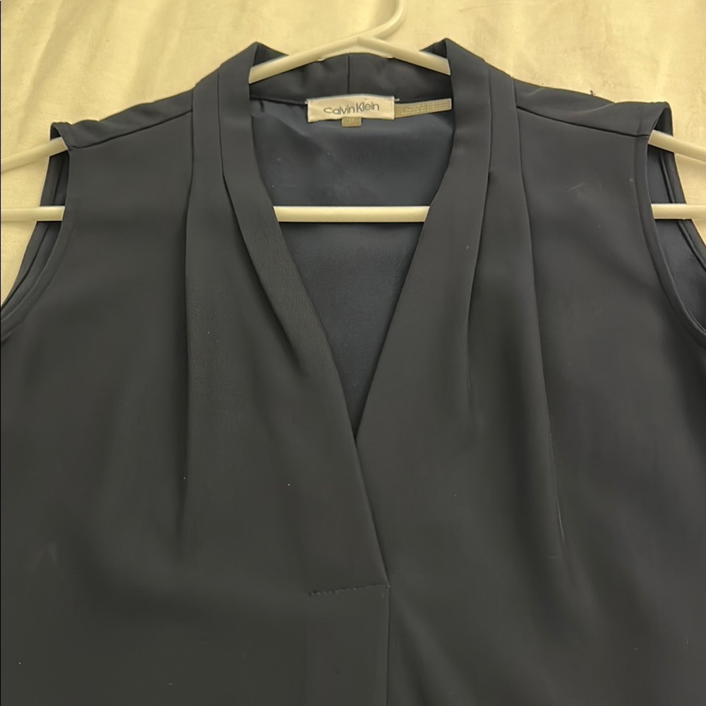 Calvin Klein Dark Blue Sleeveless Top
